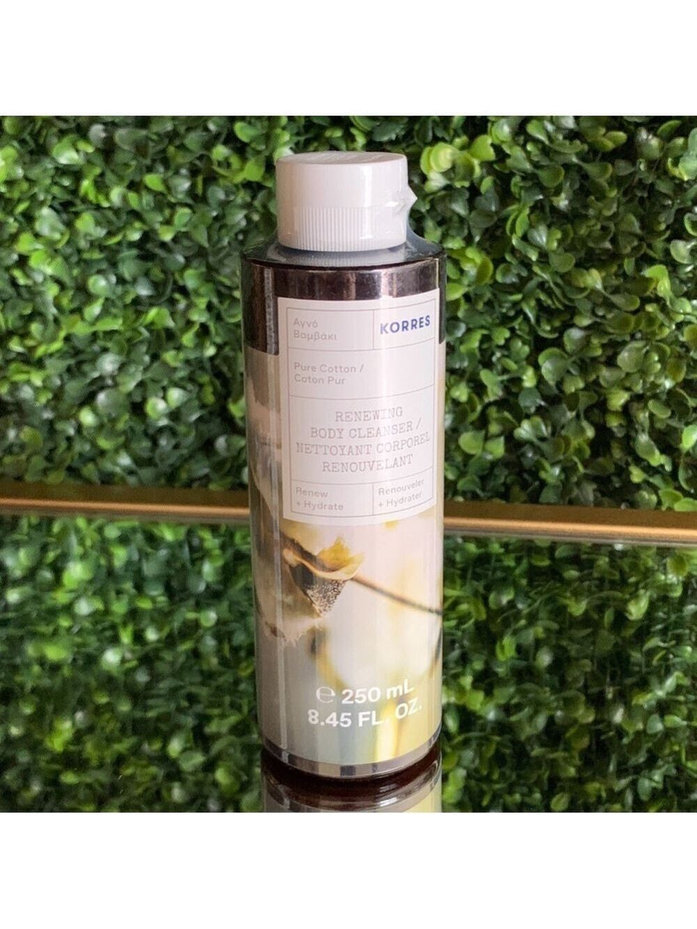 Korres PURE COTTON Renewing Body Cleanser | NEW | Safety Sealed